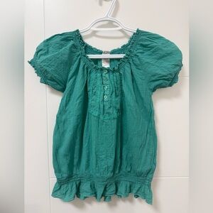 Peasant Top with fringe bottom